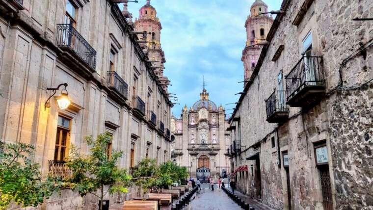 historic center of Morelia, Mexico.
